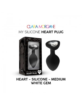 Bijoux anal forme cœur noir